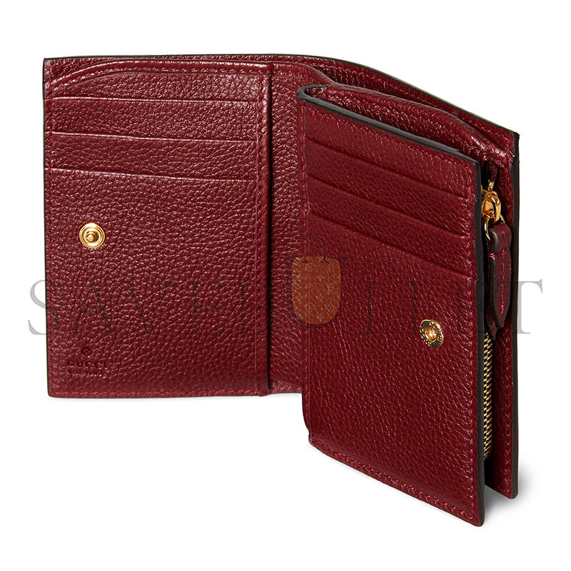 Gvc*1 bi-color gg marmont small wallet ‎841360 (11.5*8.5*3cm)